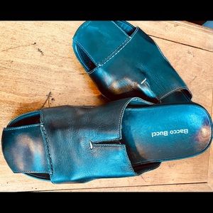 Bacco Bucci Black Slide Sandals